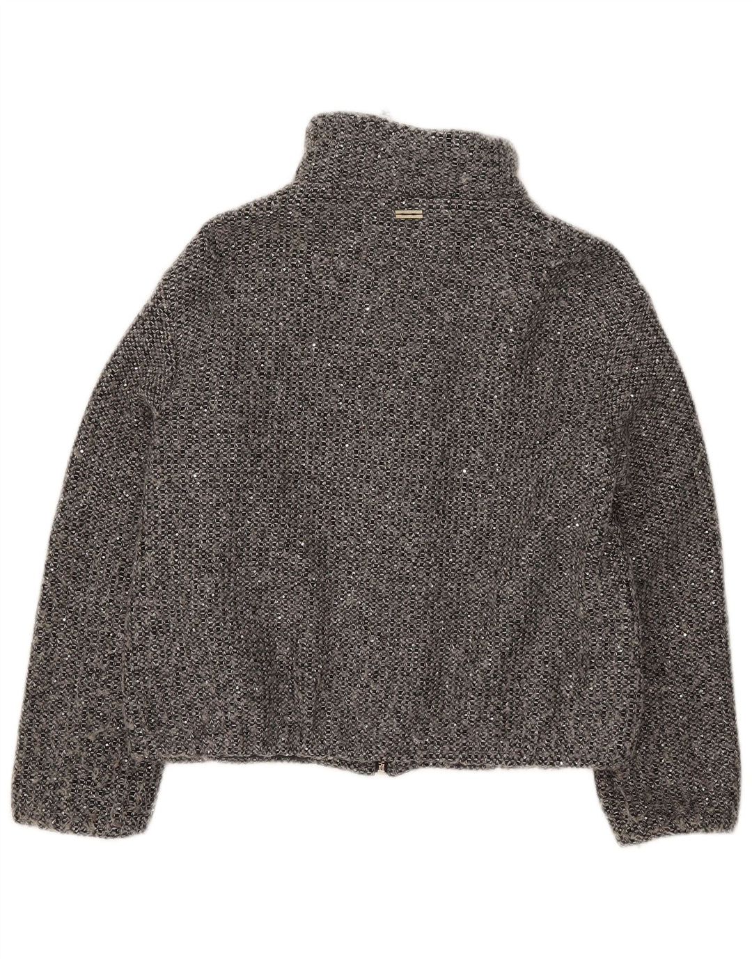 Marella Veste Bomber Femme UK 8 Petit Gris Moucheté Polyester