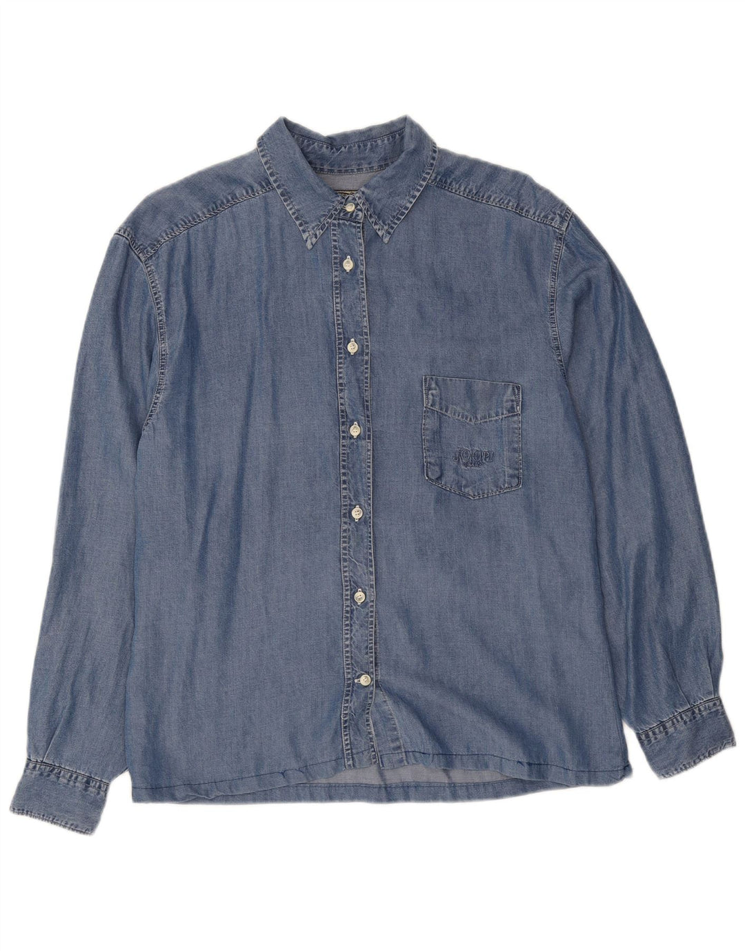 Joop Chemise en jean pour femme UK 14 Bleu moyen