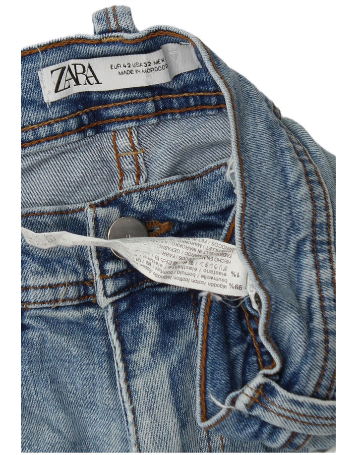 Zara Jean Slim Homme EU 42 Large W32 L30 Bleu Coton