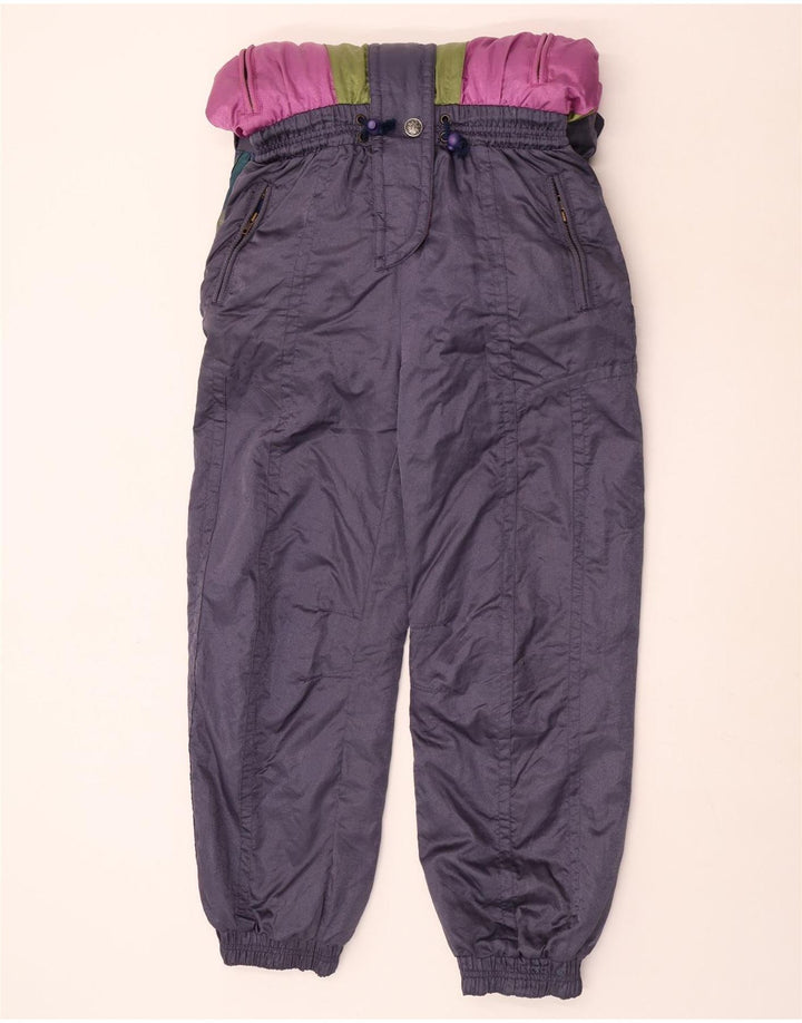Ninety Eight Combinaison de ski pour femme UK 12 Medium Navy Blue Colourblock