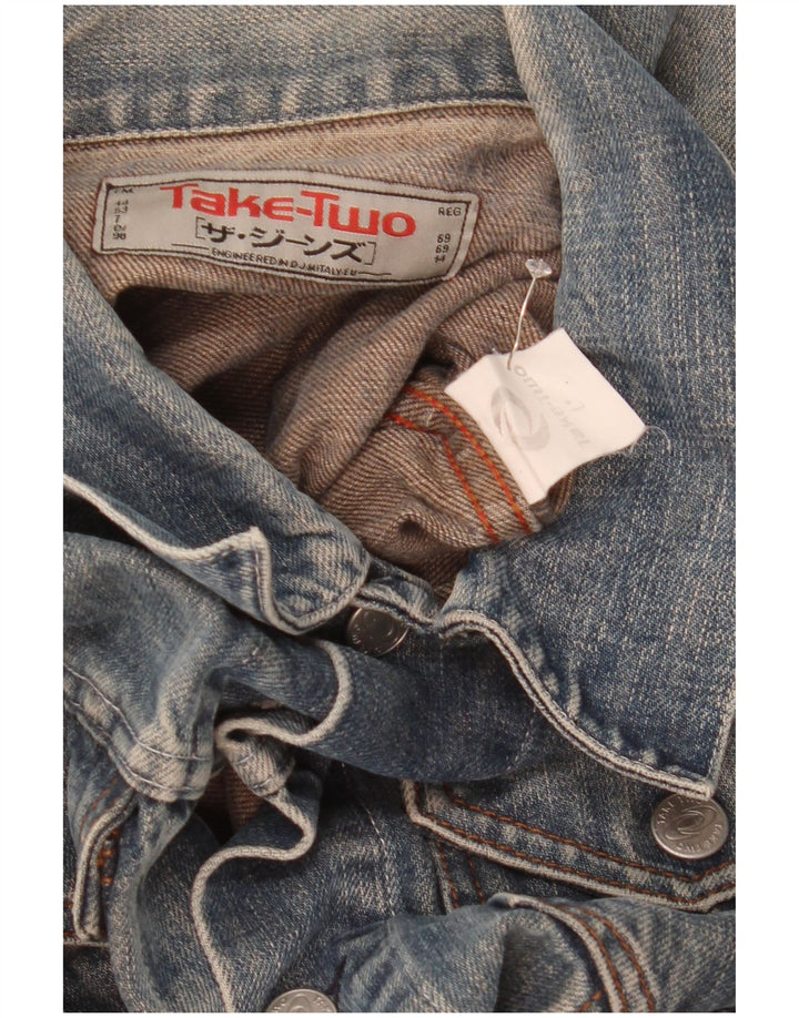 Take Two Veste en jean pour homme UK 40 Grand coton bleu