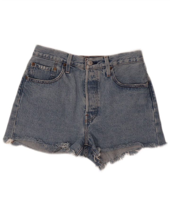 LEVI'S Short en Jean 501 Femme W27 Petit Bleu Coton