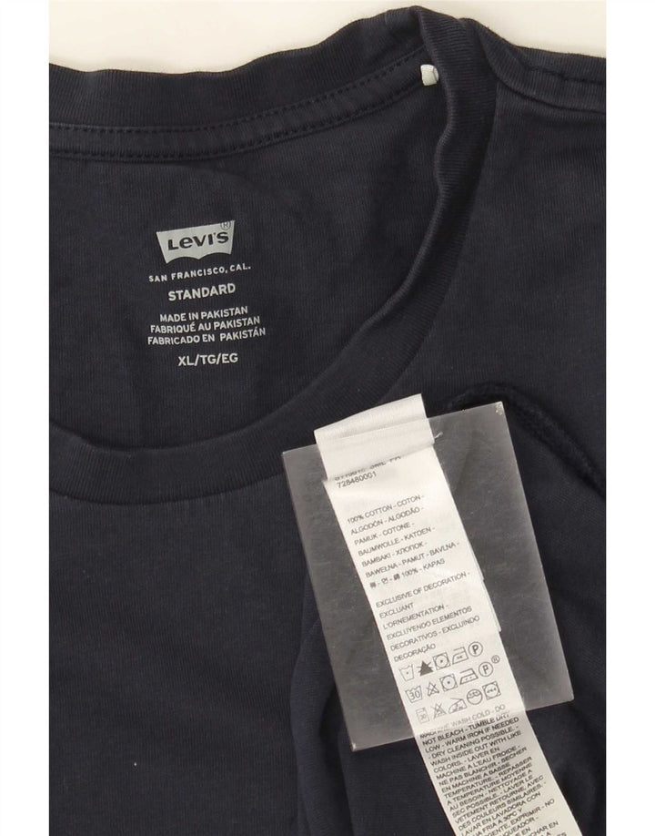 Levi's Haut Standard Manches Longues XL Homme Bleu Marine Coton