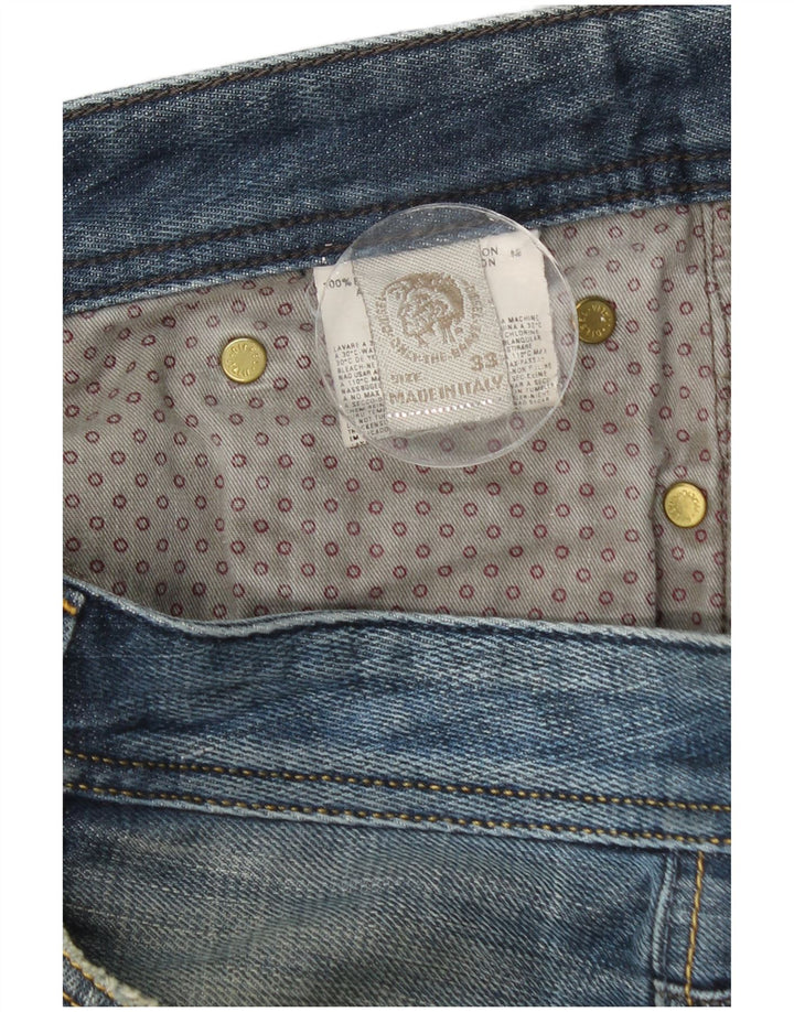 Diesel Jean Droit Homme W33 L28 Bleu Coton