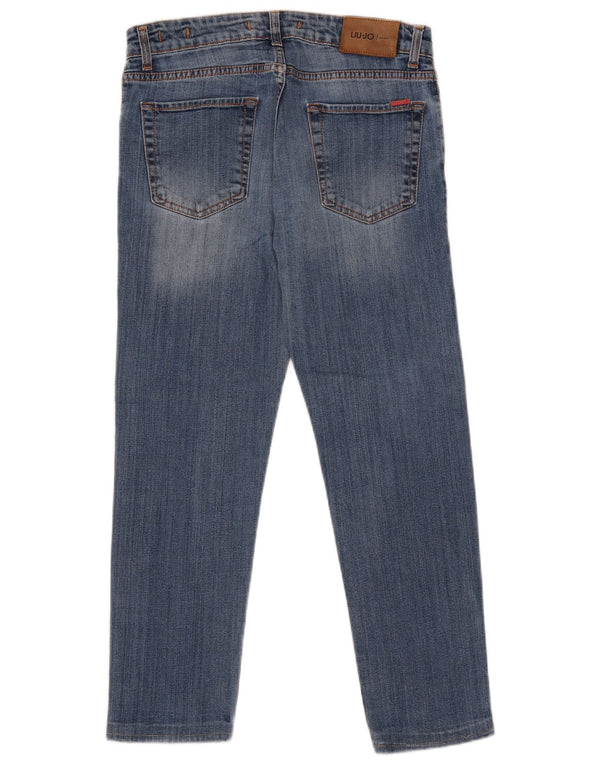 Liu Jo Mens Crop Regular Slim Jeans W30 L25 Blue