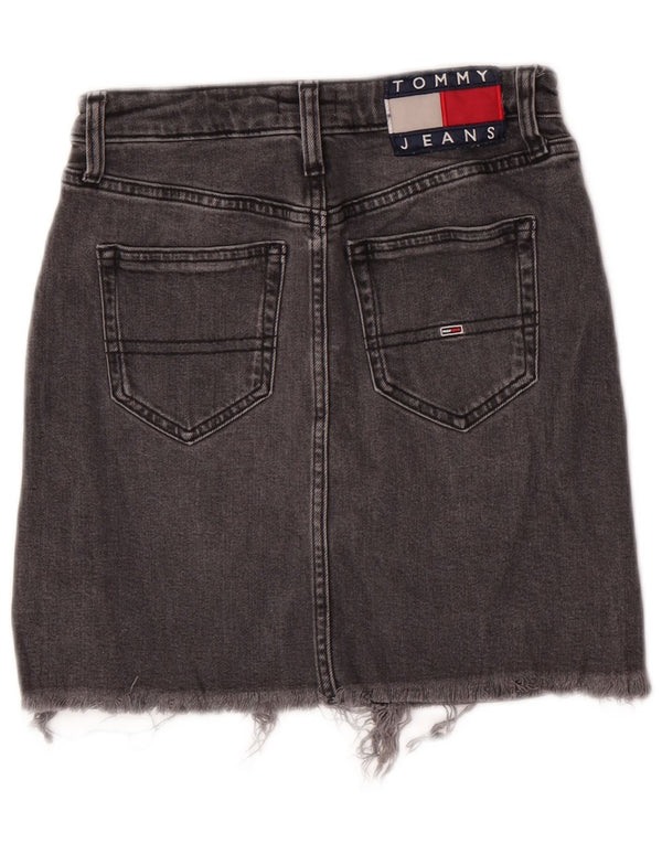 Tommy Hilfiger Femme Jupe En Jean W24 XS Gris Coton