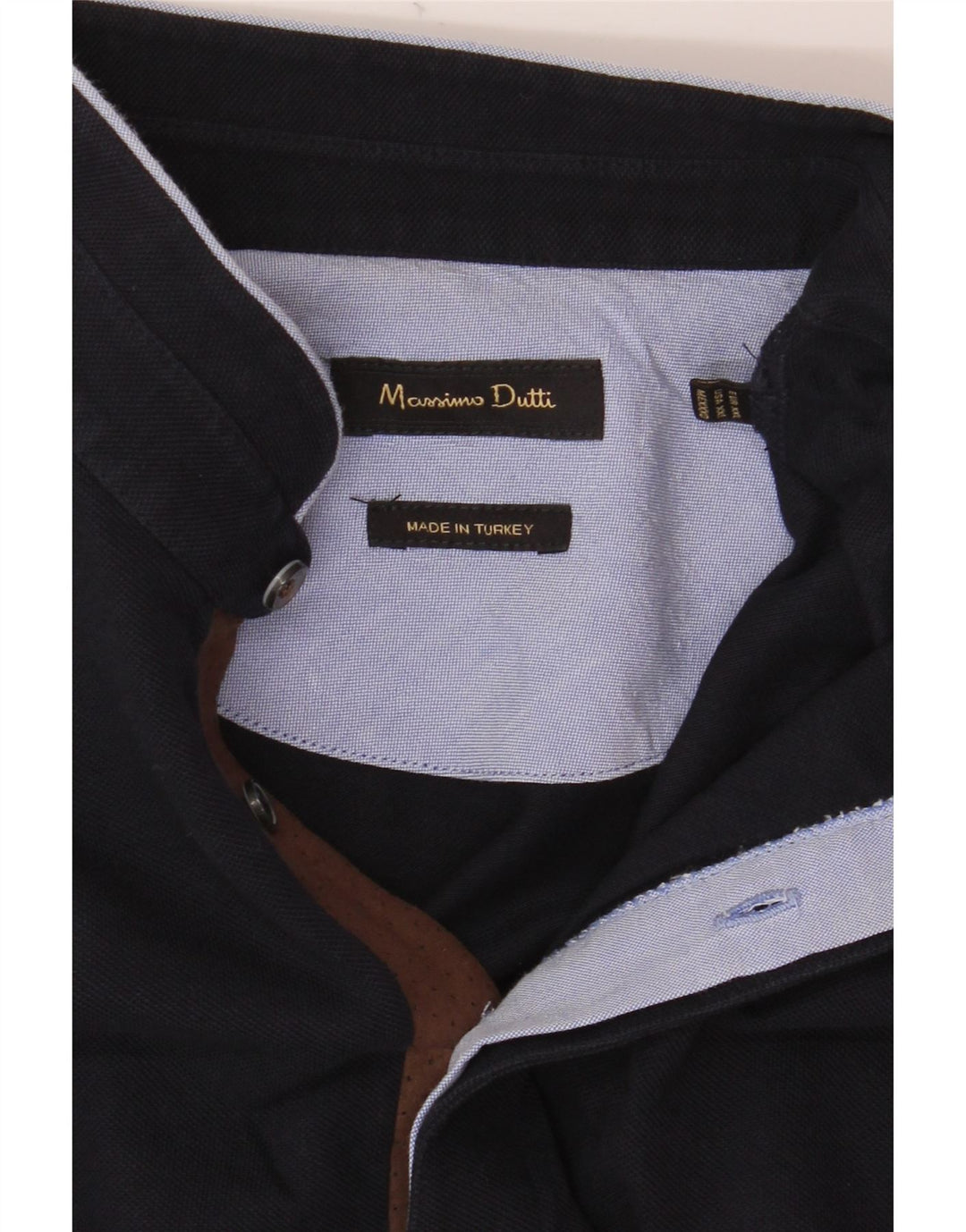 Massimo Dutti Polo Homme 2XL Bleu Marine