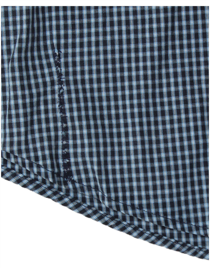 Wrangler Chemise Homme Grand Carreau Bleu Coton