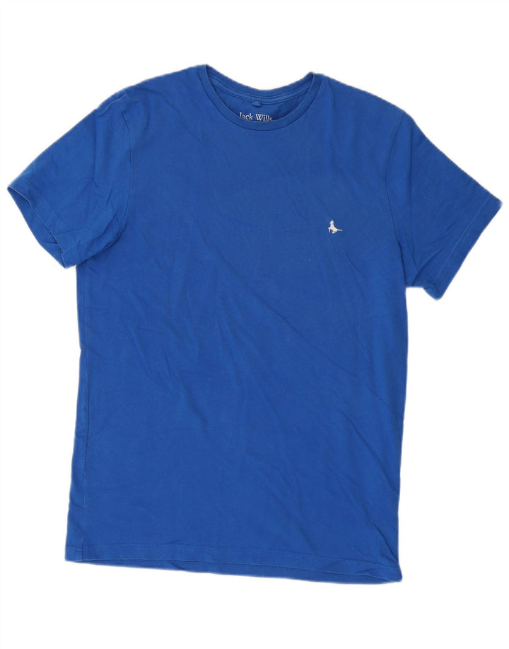 JACK WILLS T-shirt coupe classique pour homme, petit, bleu, coton
