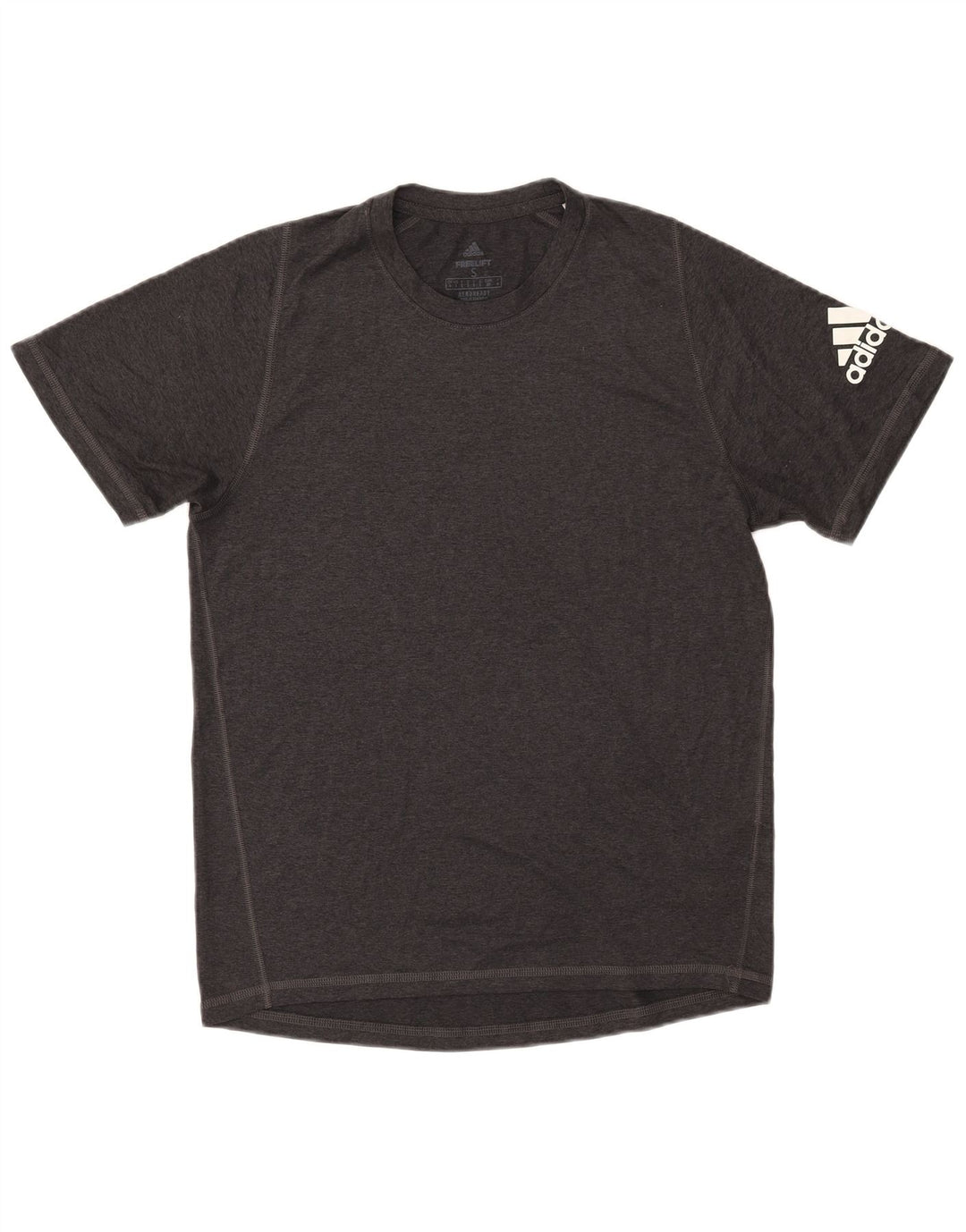 Adidas Hommes Aeroready Graphic T-Shirt Top Petit Gris Polyester