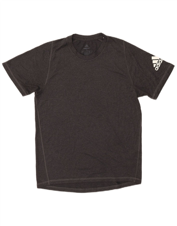 Adidas Hommes Aeroready Graphic T-Shirt Top Petit Gris Polyester