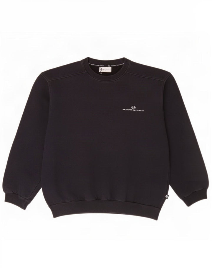 Sergio Tacchini Sweat-Shirt Homme IT 48 Bleu Marine Moyen Coton