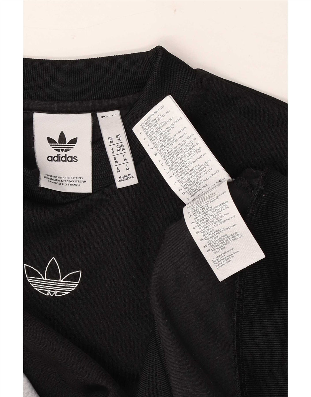 Adidas Sweat-shirt graphique pour homme en polyester color block noir moyen