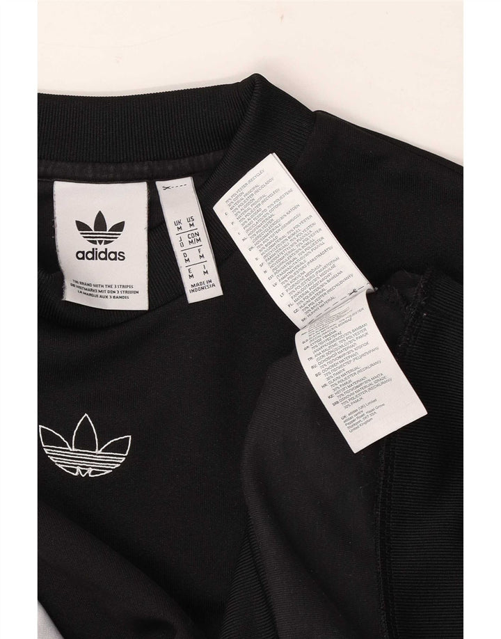 Adidas Sweat-shirt graphique pour homme en polyester color block noir moyen