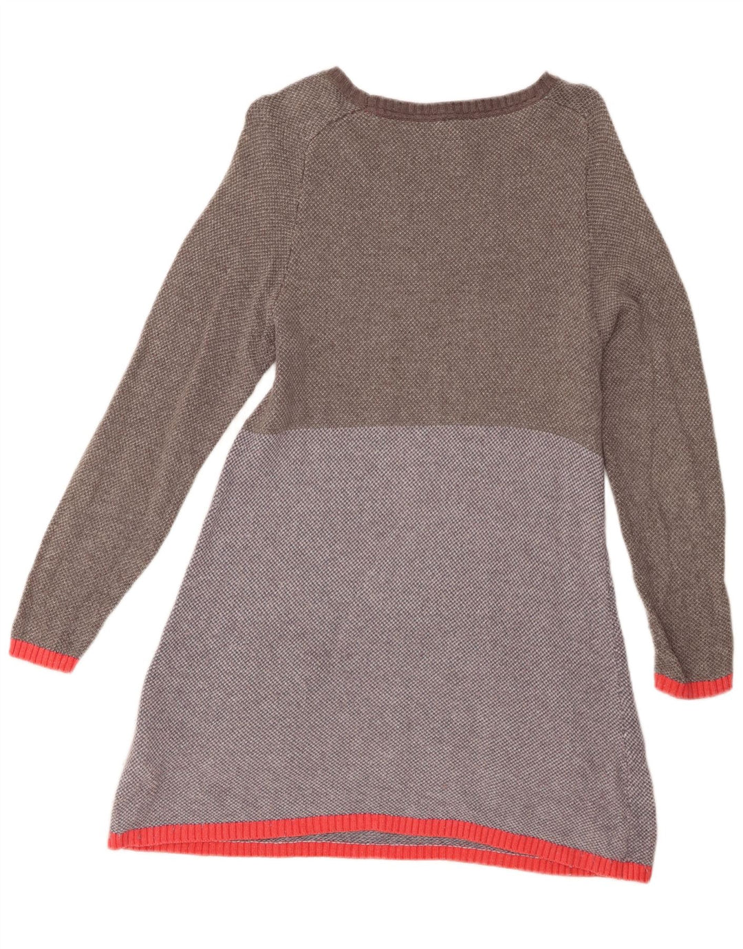 WHITE STUFF Robe pull pour femme UK 12 Gris moyen Colourblock Coton