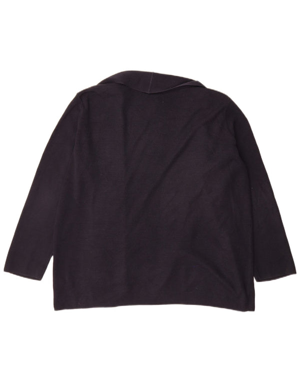 Marks & Spencer Pull cardigan long pour femme UK 16 Large Bleu marine