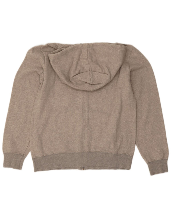 Champion Pull à capuche zippé graphique pour femme UK 16 Large Gris Coton