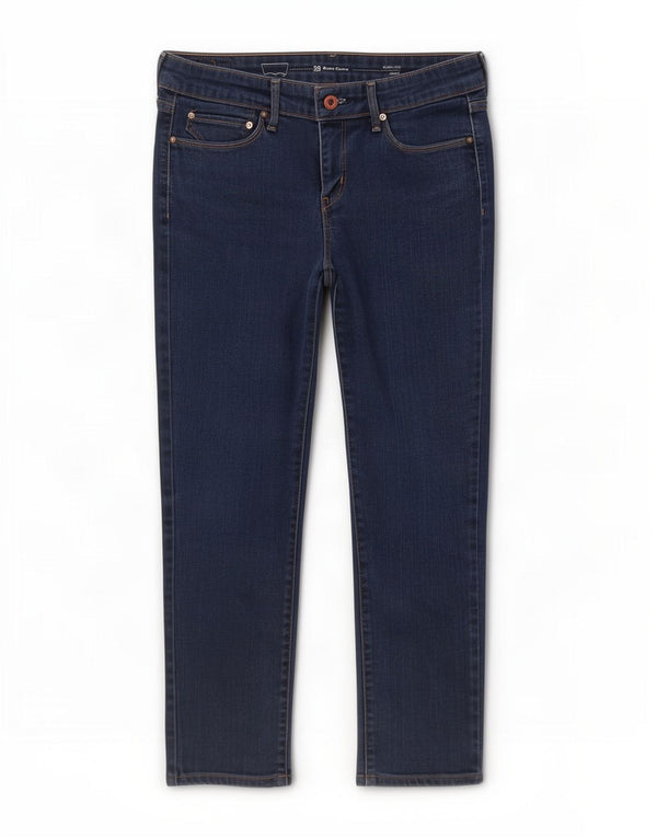 Levi's Womens Demi Curve Modern Rise Crop Skinny Jeans W28 L24 Navy Blue