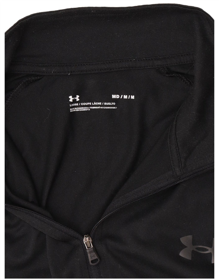Under Armour Haut de Survêtement Zip Neck Pullover Homme Noir Moyen