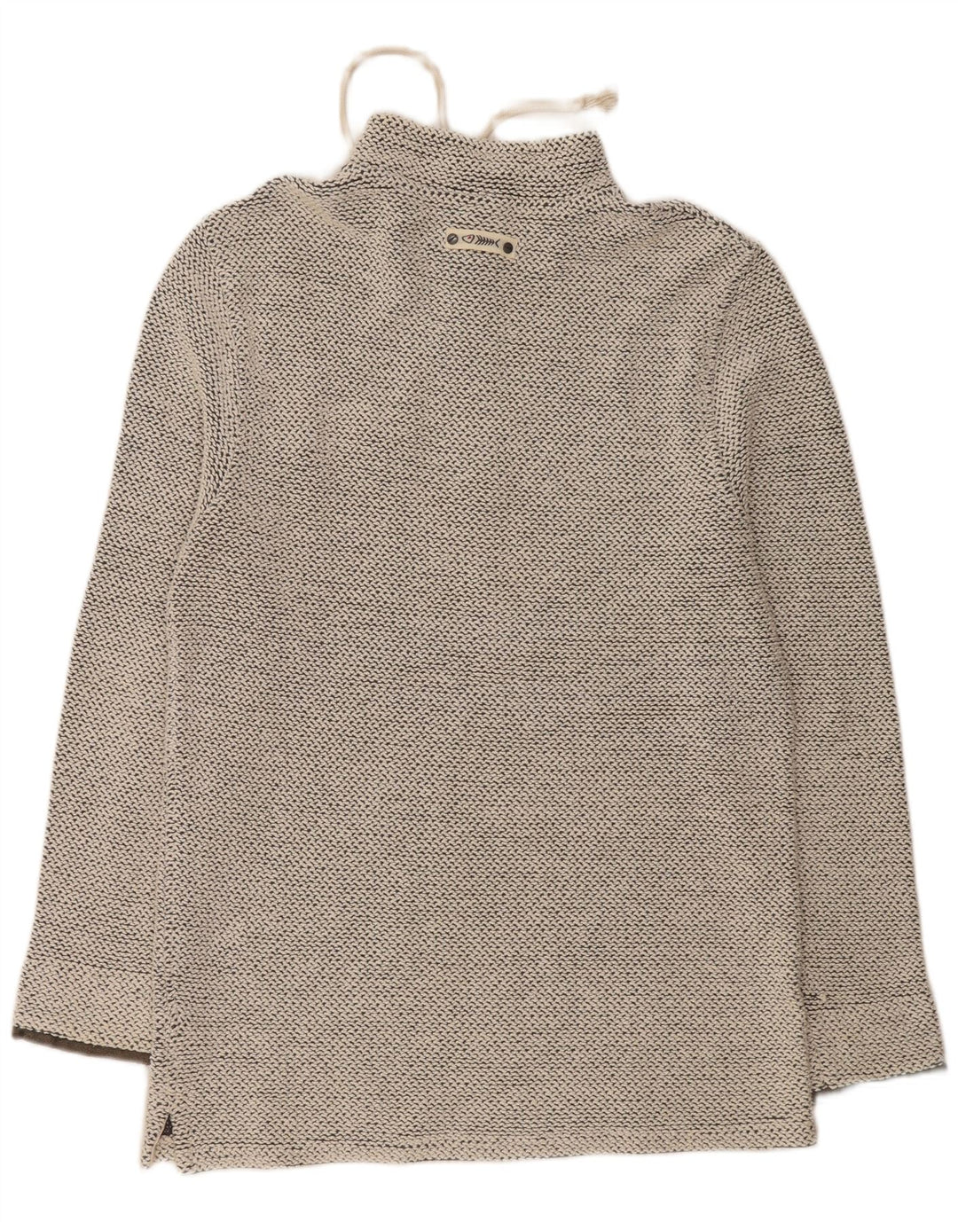 WEIRD FISH Sweat-shirt à col zippé pour homme en coton gris Taille L