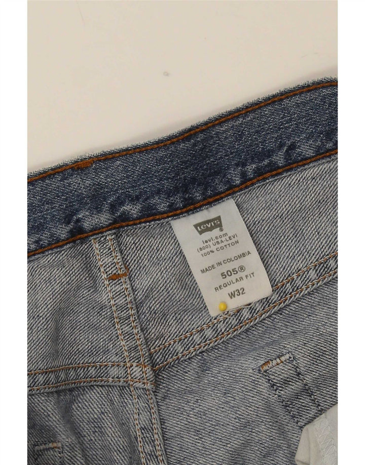 Levi's Short en Jean 505 Regular Fit Homme Bleu Moyen W32 Coton