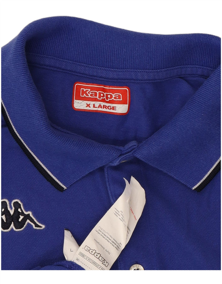 KAPPA Mens Polo Shirt XL Blue Cotton