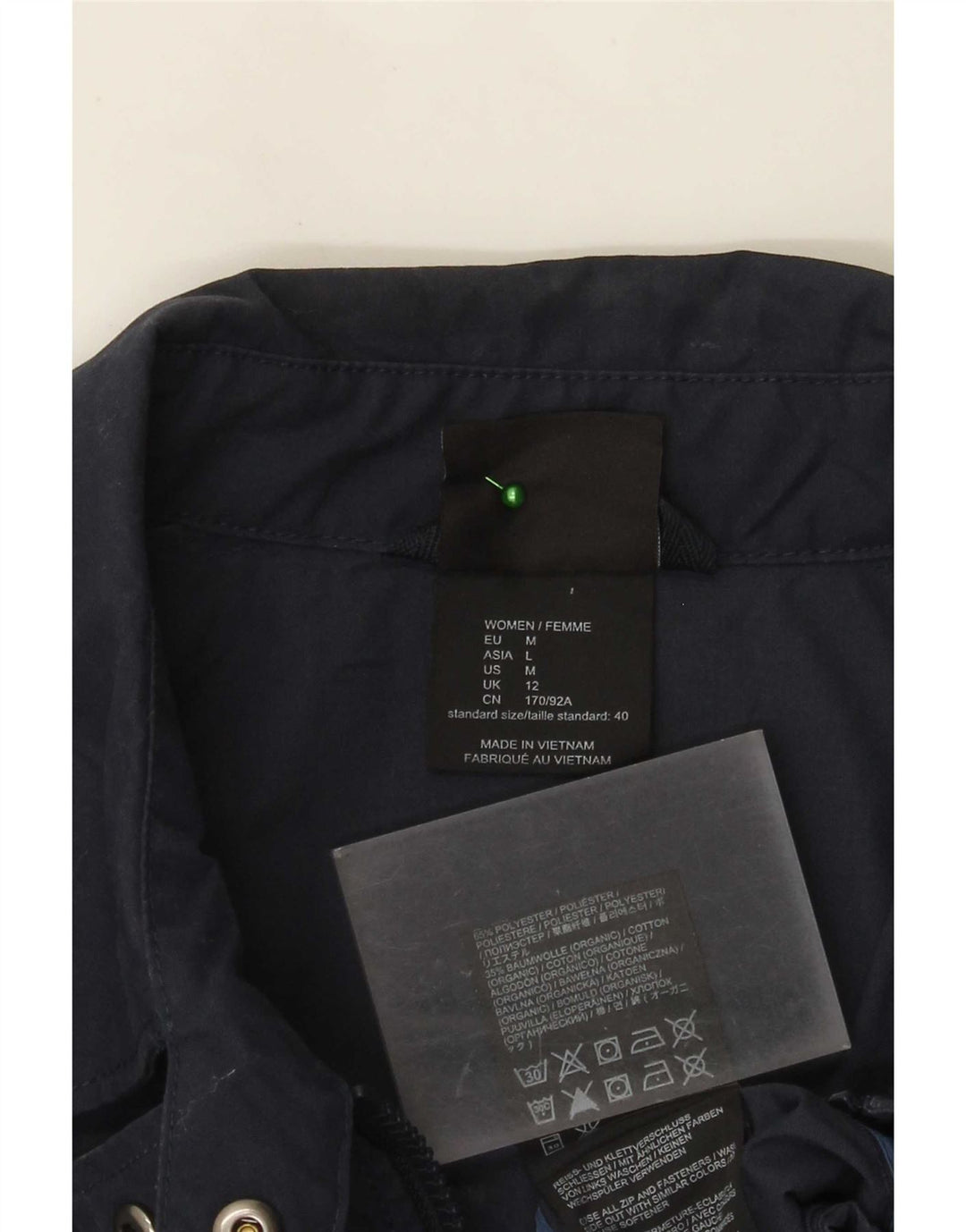 Jack Wolfskin Veste utilitaire pour femme UK 12 Medium Bleu marine Polyester