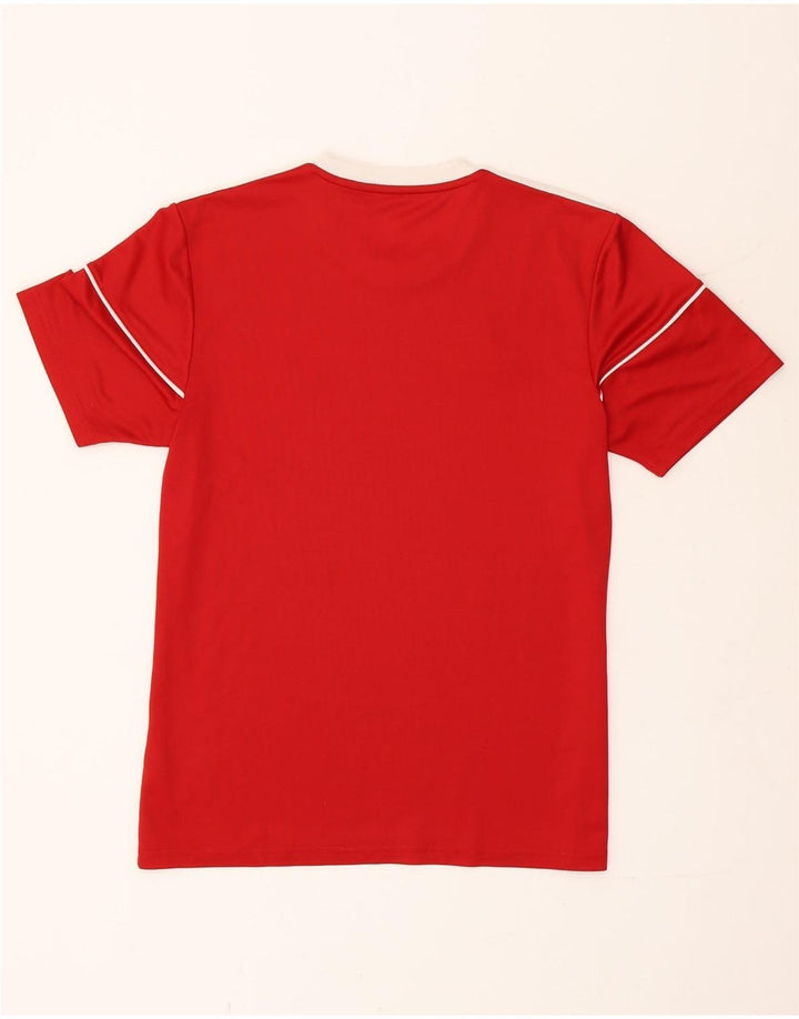 Adidas Hommes Climalite T-Shirt Haut Petit Rouge Polyester
