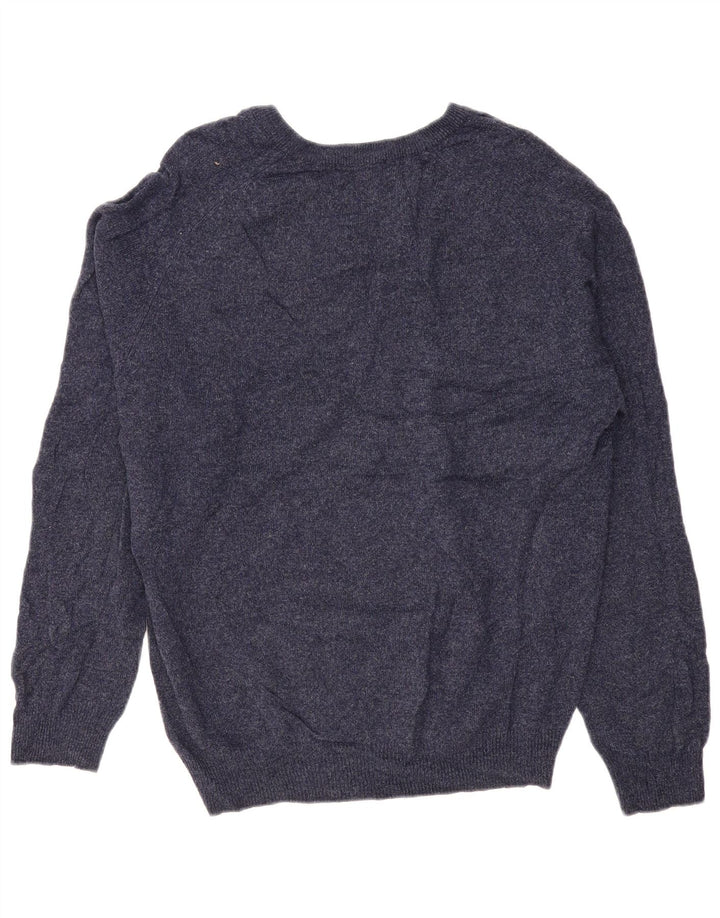 Marks & Spencer Pull à col en V Blue Harbor pour hommes, grand bleu marine