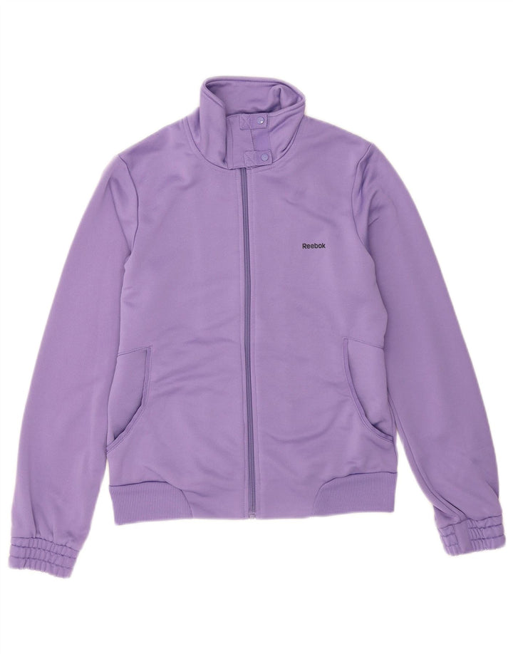 Reebok Veste de survêtement pour femme UK 14 Violet moyen Polyester
