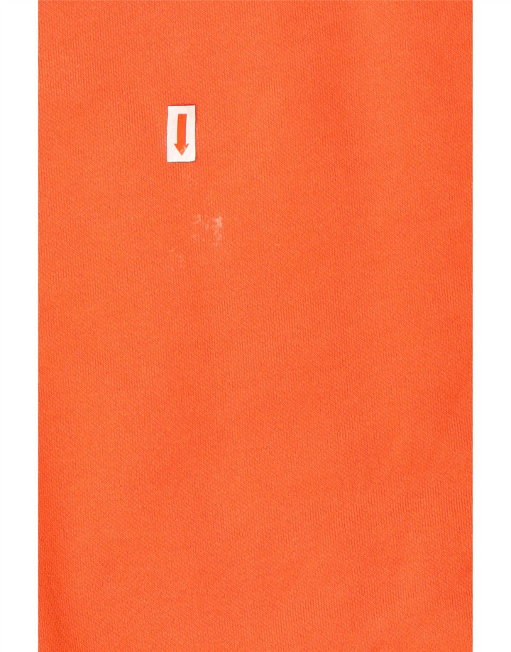 PUMA Sweat-shirt graphique surdimensionné pour femme UK 10 Petit coton orange