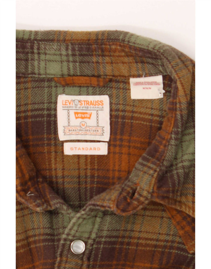Levi's Chemise Flannel Homme Marron Moyen Plaid Cotton