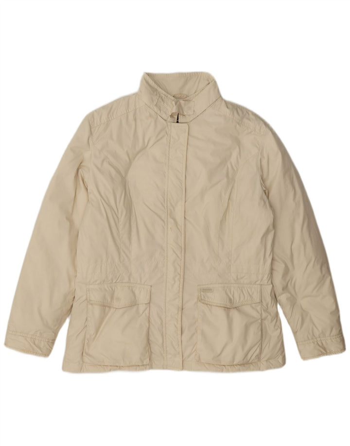 Paul & Shark Veste utilitaire pour femme UK 18 XL Blanc cassé Polyester Classique