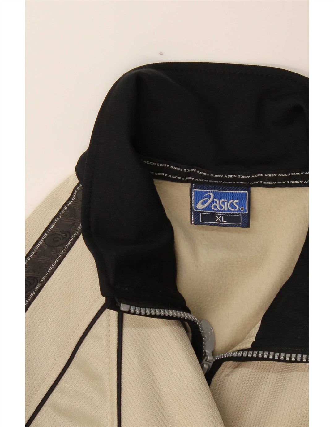 Asics Veste de Survêtement Homme XL Beige Colorblock