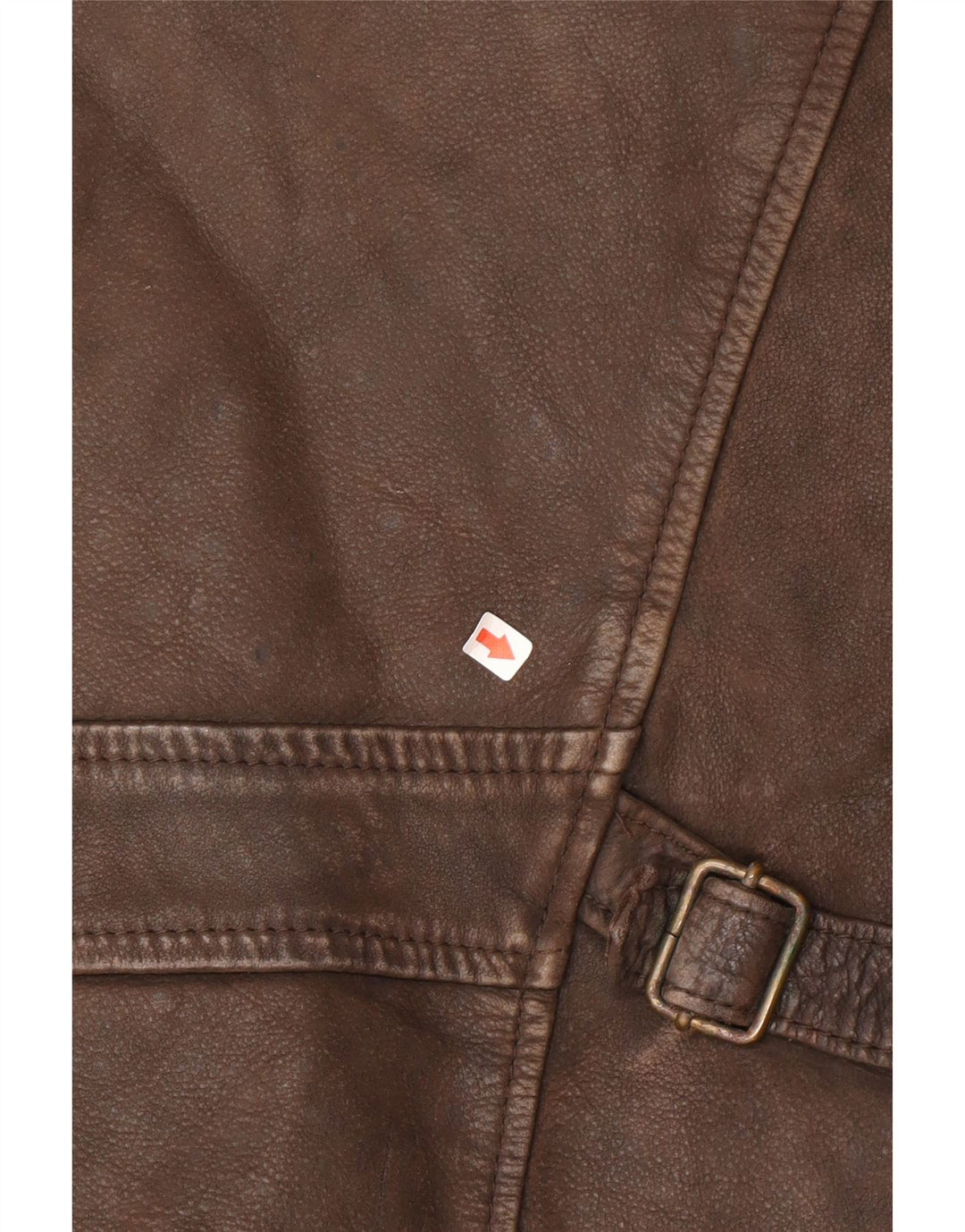 veste en cuir homme vintage UK 38 Cuir brun moyen
