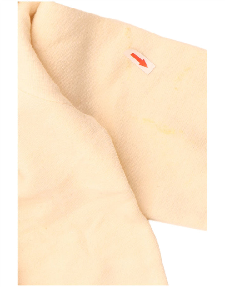 Zara Pull à col ras du cou pour homme, grand, en acrylique beige