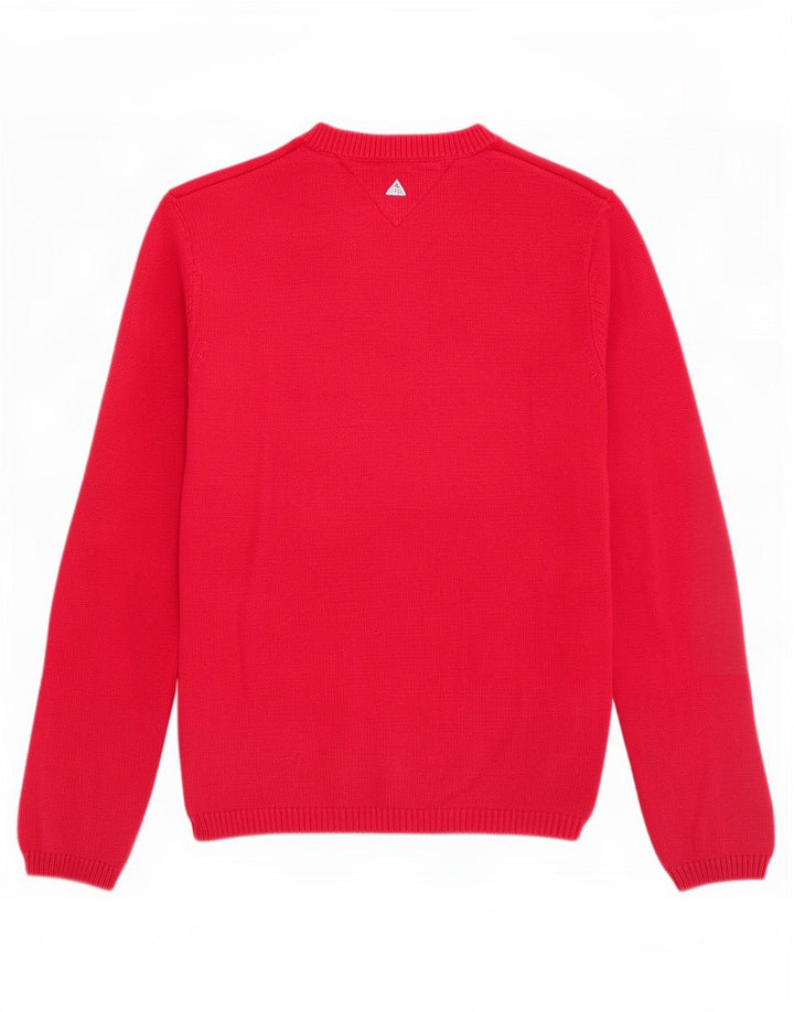 Tommy Hilfiger Pull Ras du Cou Homme Rouge Moyen Coton