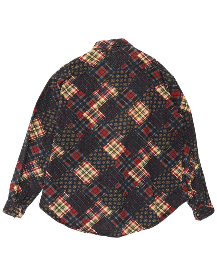 Chemise homme vintage 3XL Patchwork bleu marine