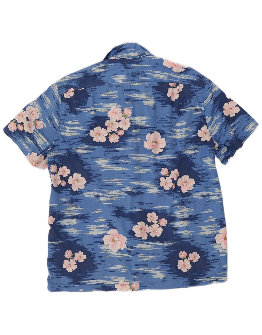 J. CREW Chemise à Manches Courtes Flex Homme Bleu Moyen Coton Floral