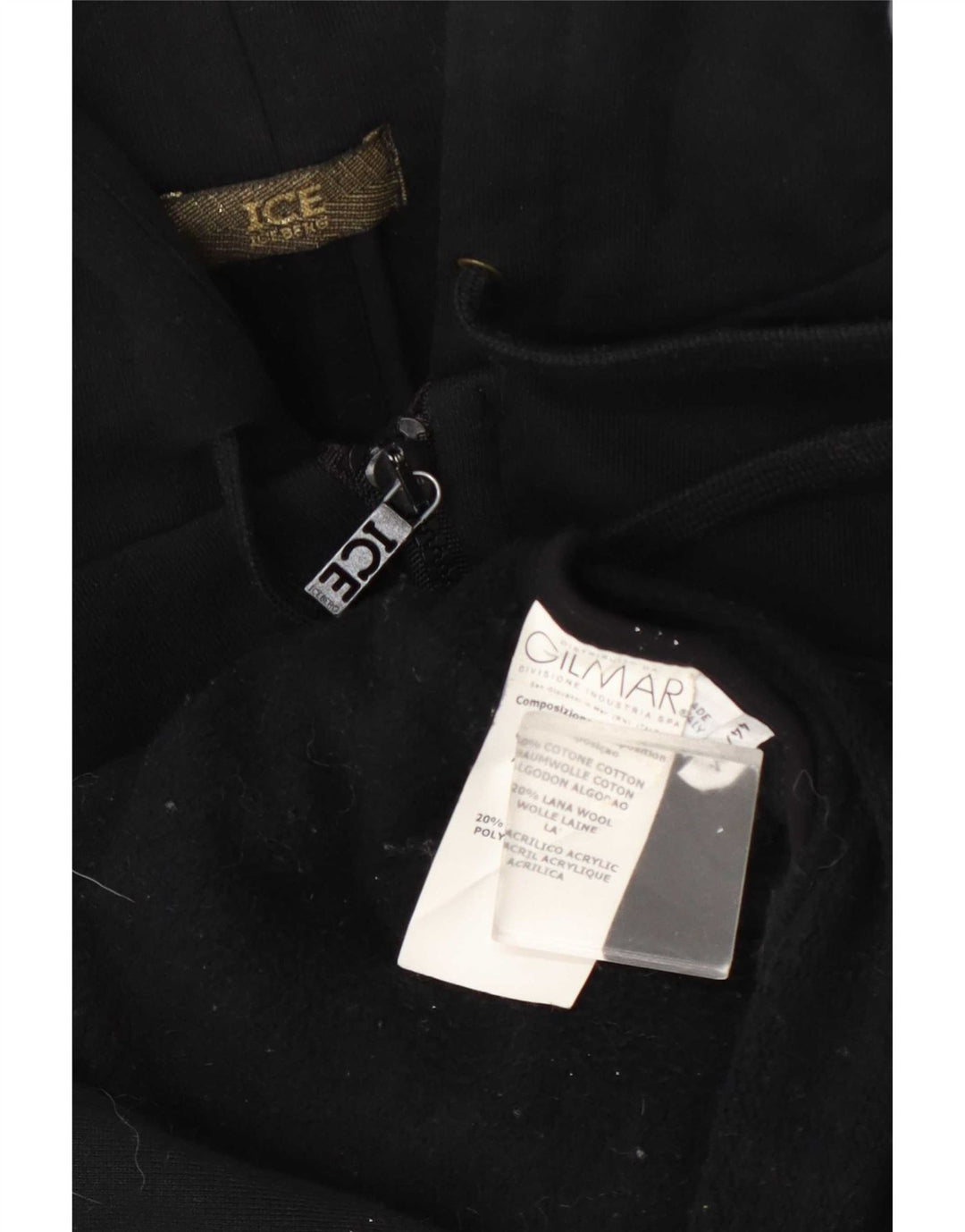 Iceberg Pull à capuche zippé pour femme IT 44 Bleu marine moyen en coton