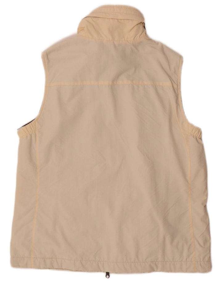 Think Pink Femme Gilet Réversible Oversize IT 40 Petit Beige Polyamide