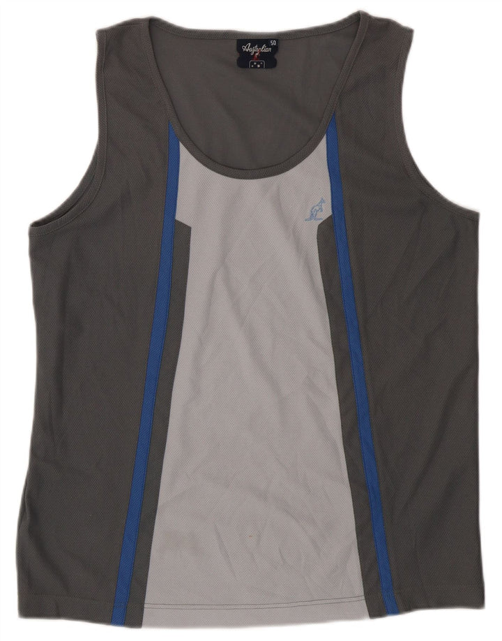 AUSTRALIAN L'ALPINA Débardeur Homme IT 50 Gris Moyen Colourblock Polyester