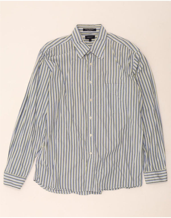 Gant Chemise Regular Fit Homme Bleu Rayé Coton