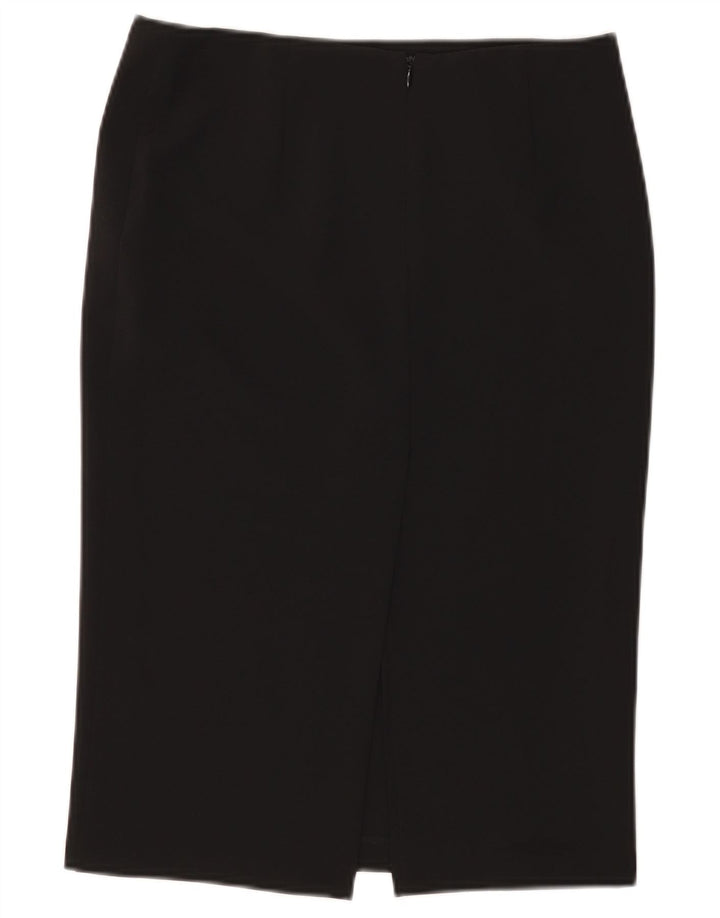 Benetton Jupe Droite Femme IT 40 Small W28 Noir Polyester