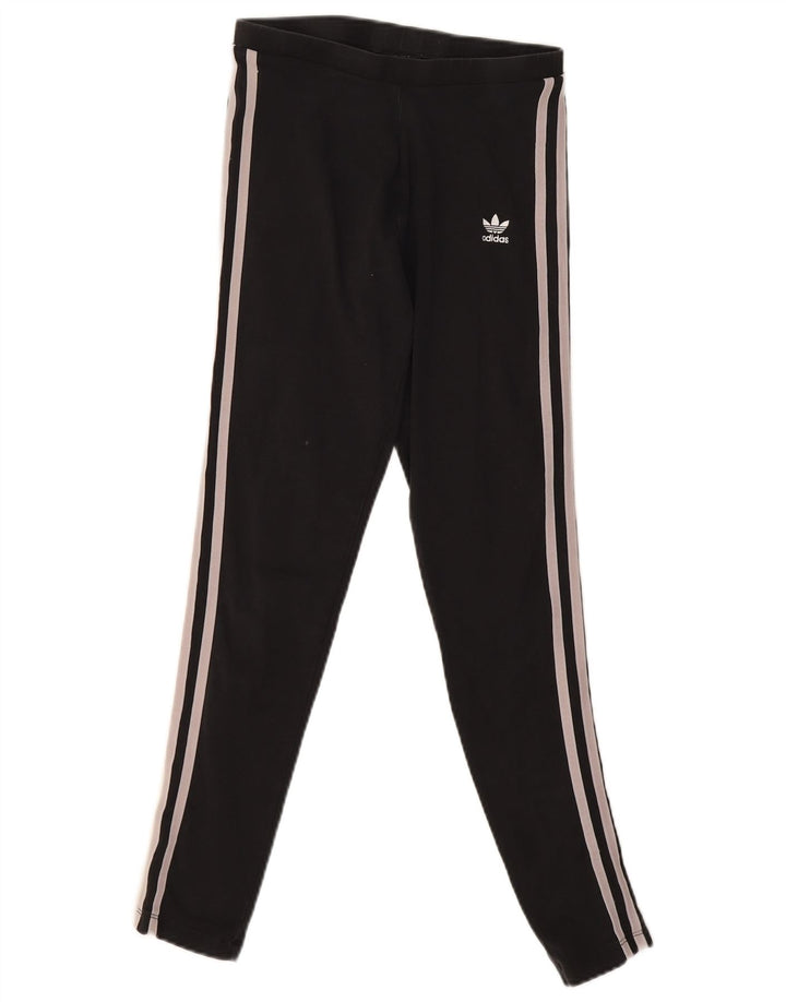 Adidas Leggings Femme UK 8 Petit Coton Noir