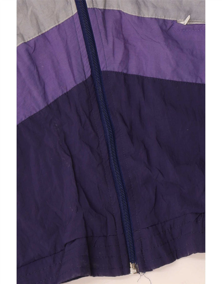 Leopard Veste de Survêtement Homme Violet Moyen Colorblock Nylon