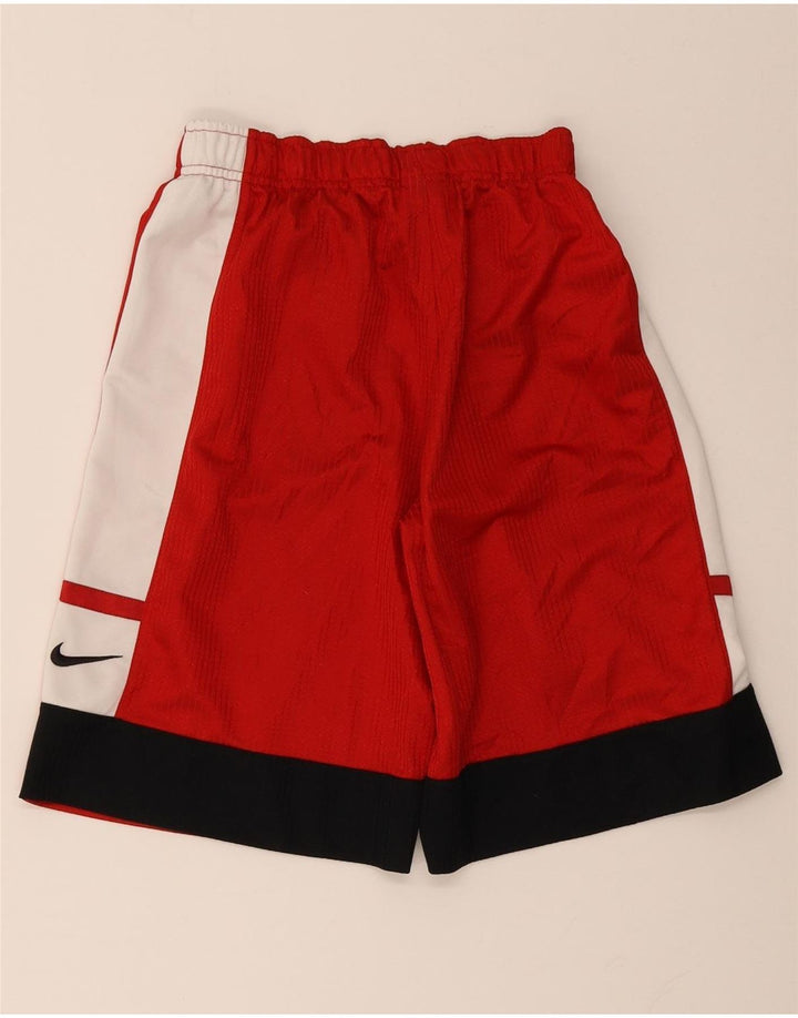Nike Short de sport pour homme en polyester color block rouge moyen
