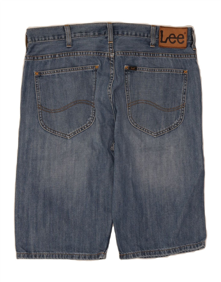 LEE Mens Rider Denim Shorts W33 Medium Blue Cotton Vintage Lee and Second-Hand Lee from Messina Hembry 
