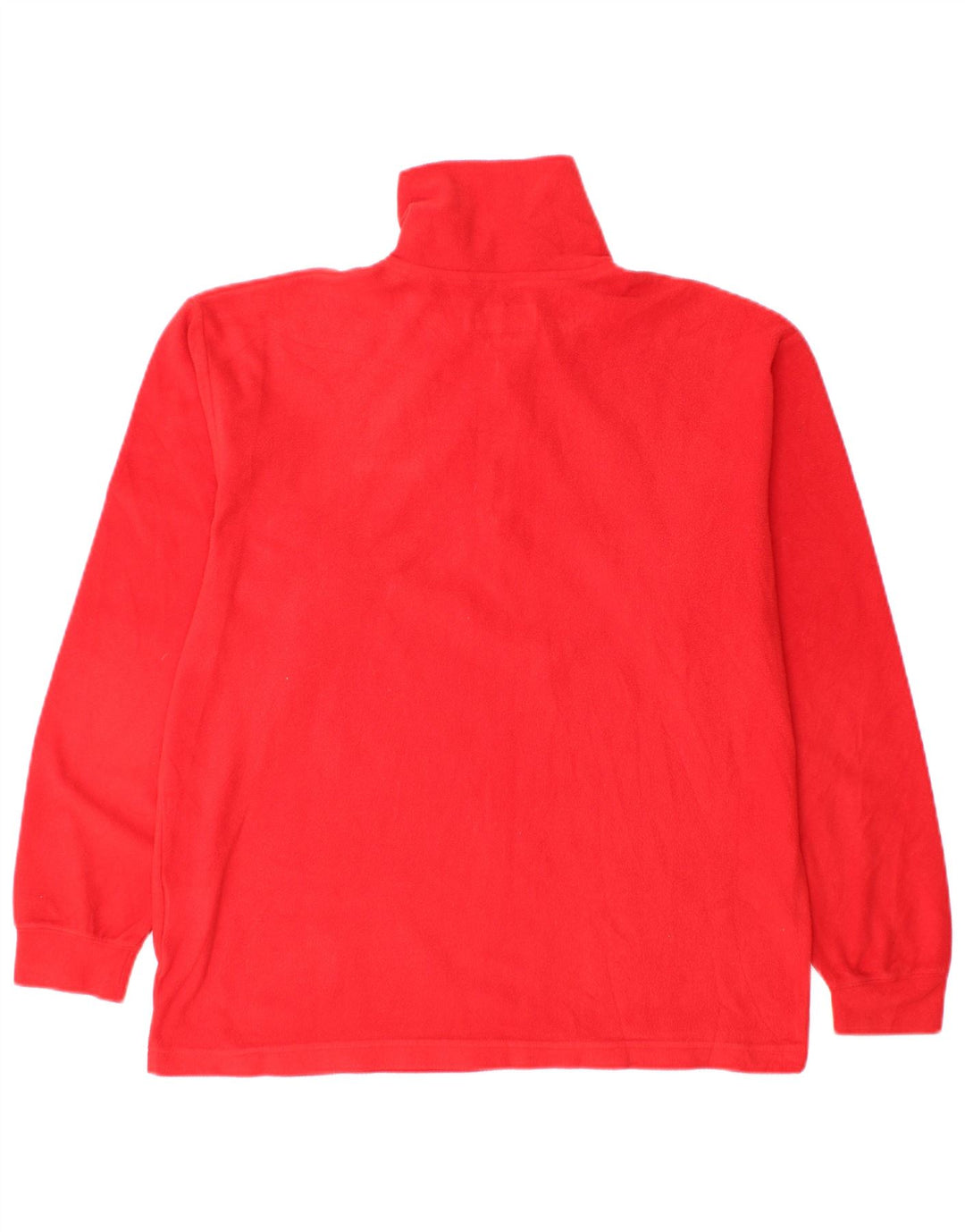 Invicta Pull polaire à col zippé pour homme Petit polyester rouge