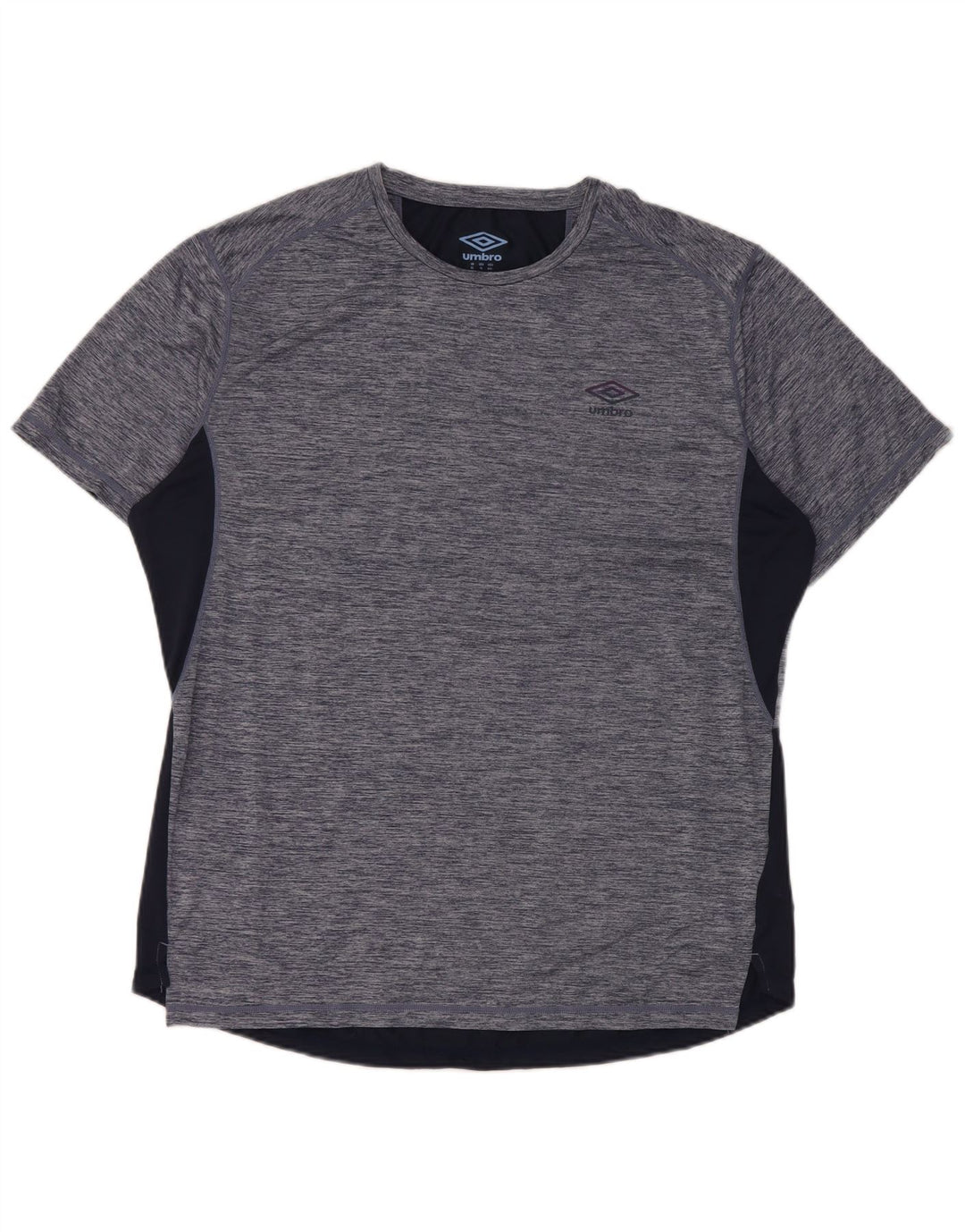 Umbro T-Shirt Homme Top XL Bleu Marine Moucheté Polyester